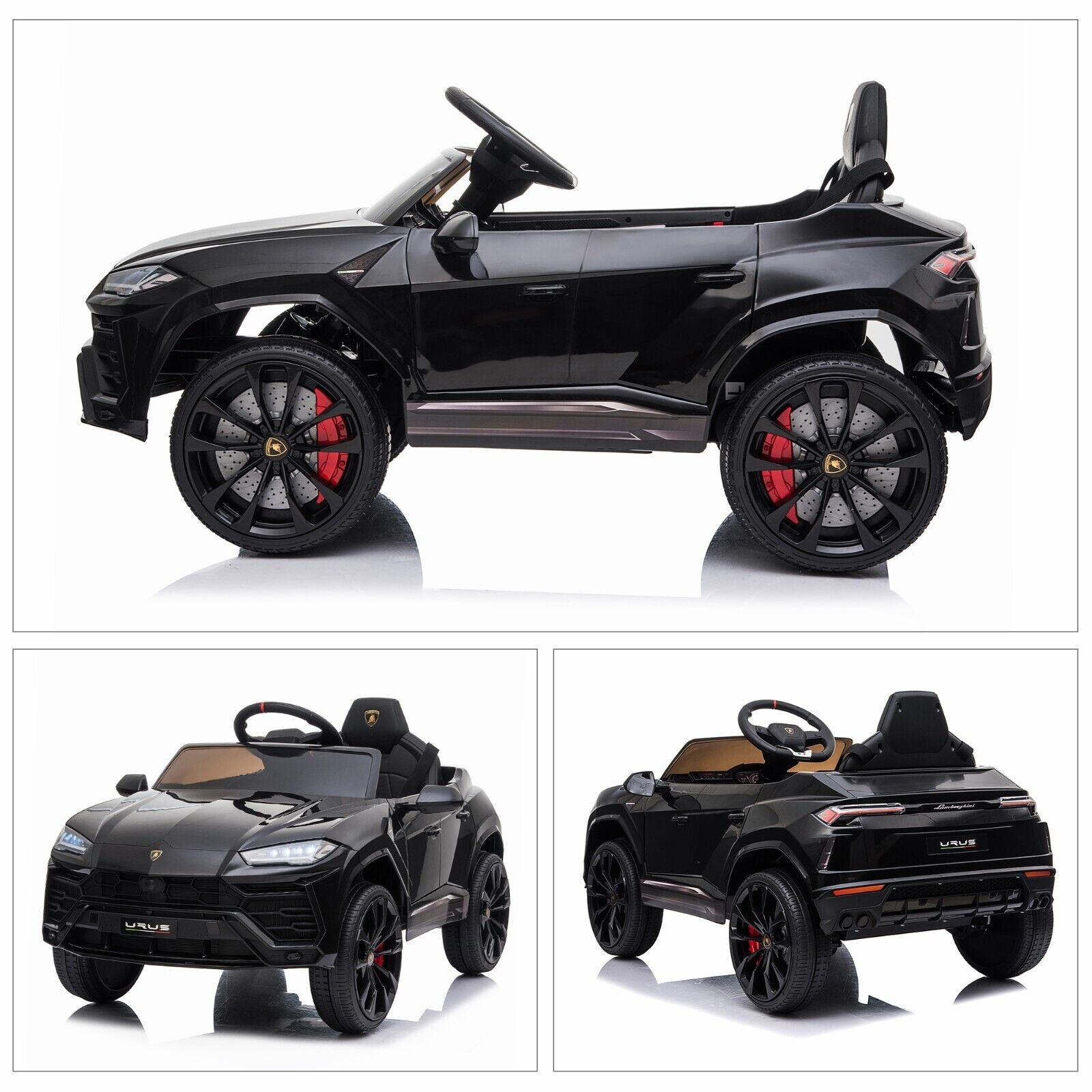 Licensed Lamborghini Urus SUV Ride-On Car for Kids with Remote Control and MP3 Player - 12V