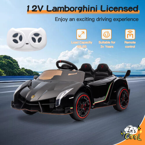 Licensed Lamborghini Veneno 12V Electric Ride-On Car for Kids
