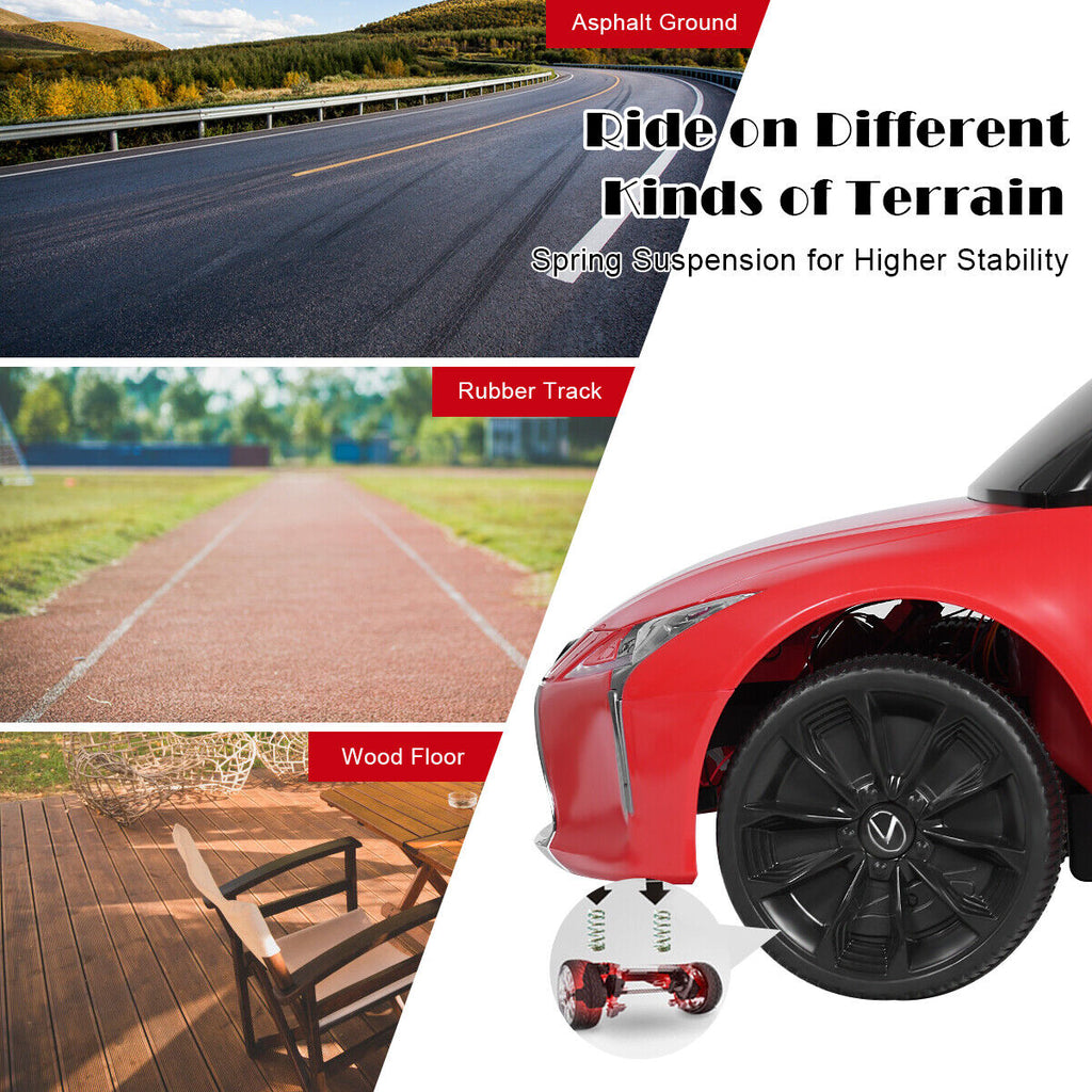 Licensed Lexus LC500 Electric Ride-On Car for Kids with Remote Control - Red