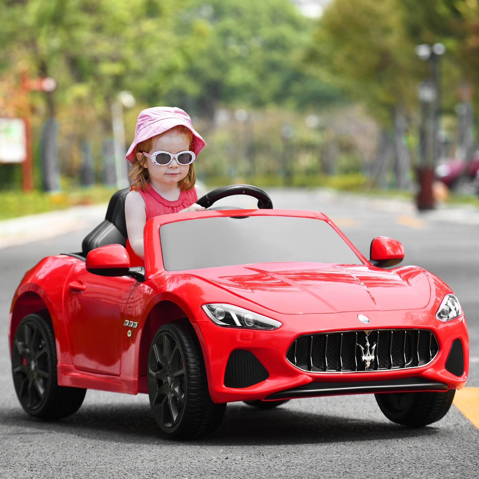 Licensed Maserati GranCabrio 12V Ride On Car with Remote Control and Music for Kids