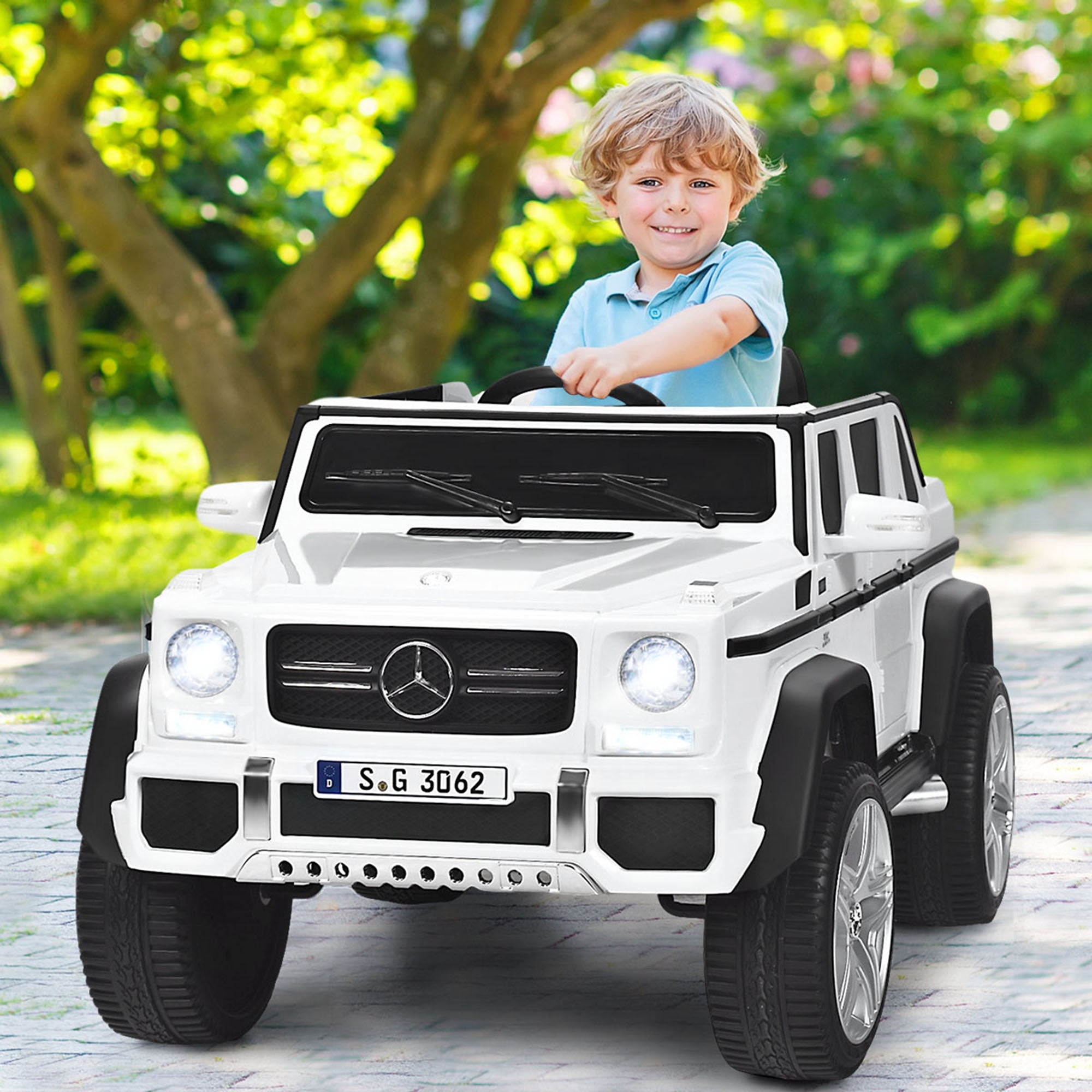 Licensed Mercedes Benz 12V Electric Kids RC Ride On Car - Battery Powered