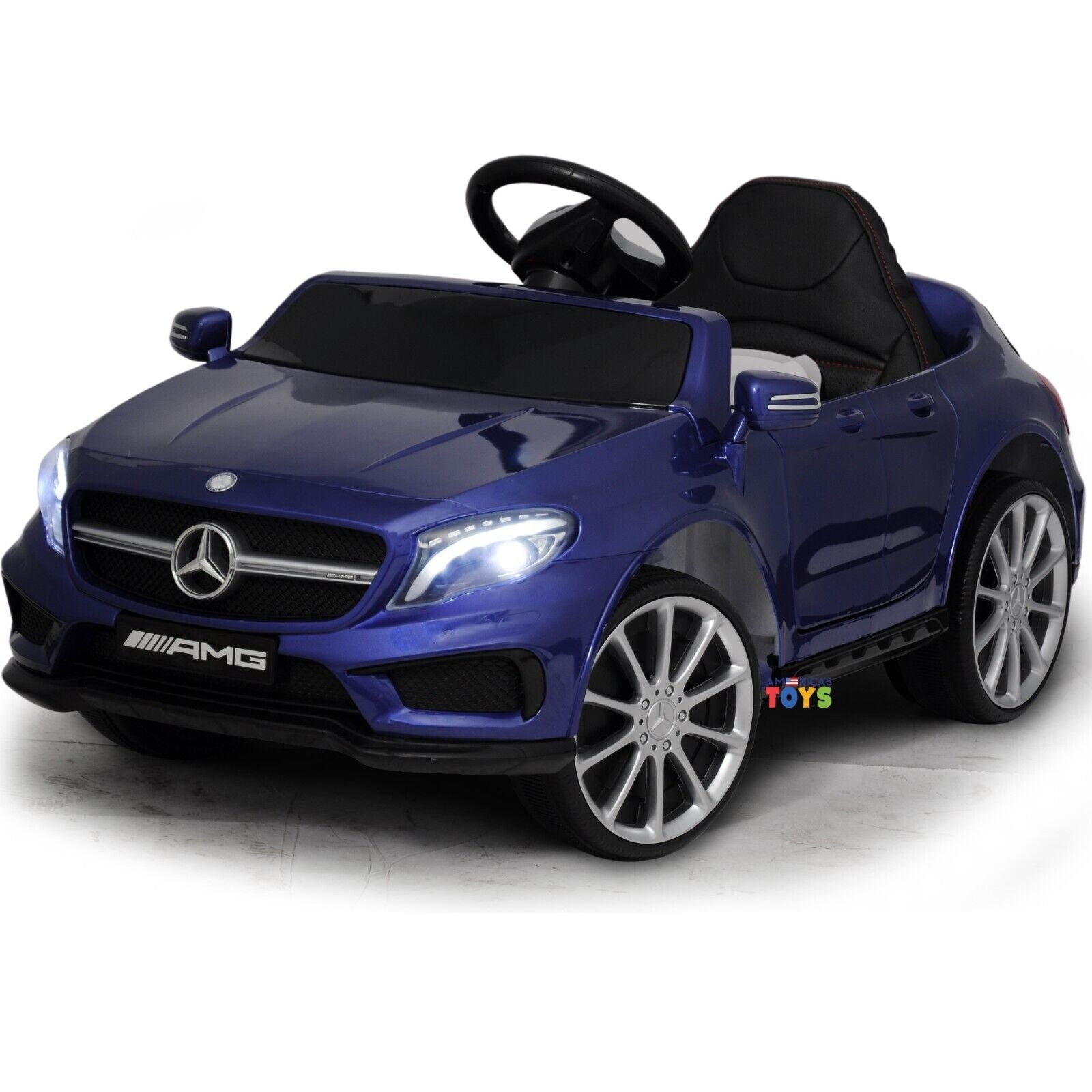 Licensed Mercedes-Benz 12V Kids Ride On Car with R/C and MP3 Music - Available in Multiple Colors