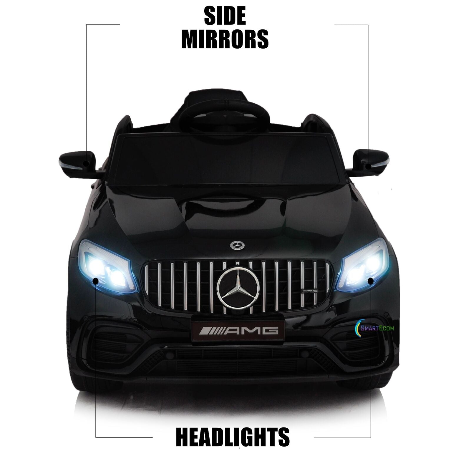 Licensed Mercedes-Benz 12V One Seater Car with R/C and MP3 - Available in Multiple Colors