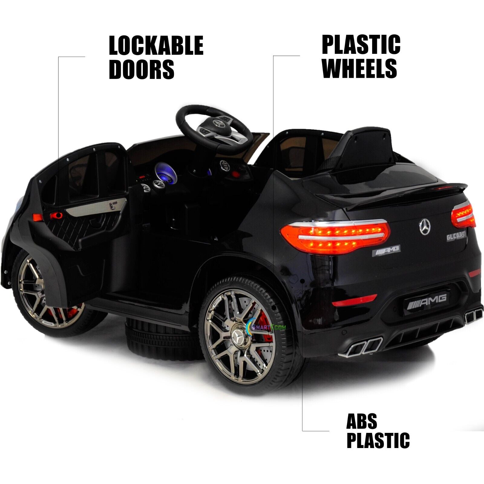 Licensed Mercedes-Benz 12V One Seater Car with R/C and MP3 - Available in Multiple Colors