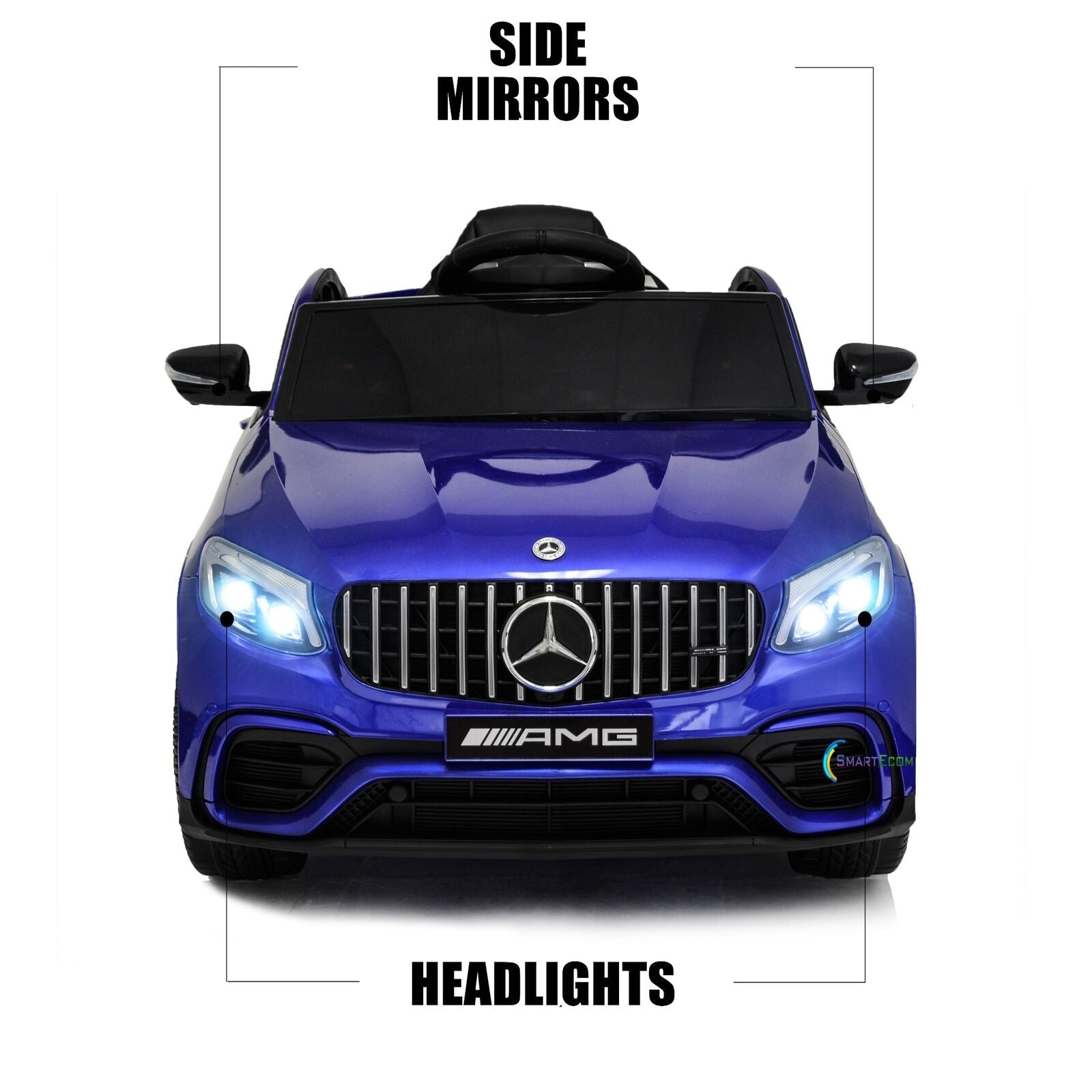 Licensed Mercedes-Benz 12V One Seater Car with R/C and MP3 - Available in Multiple Colors