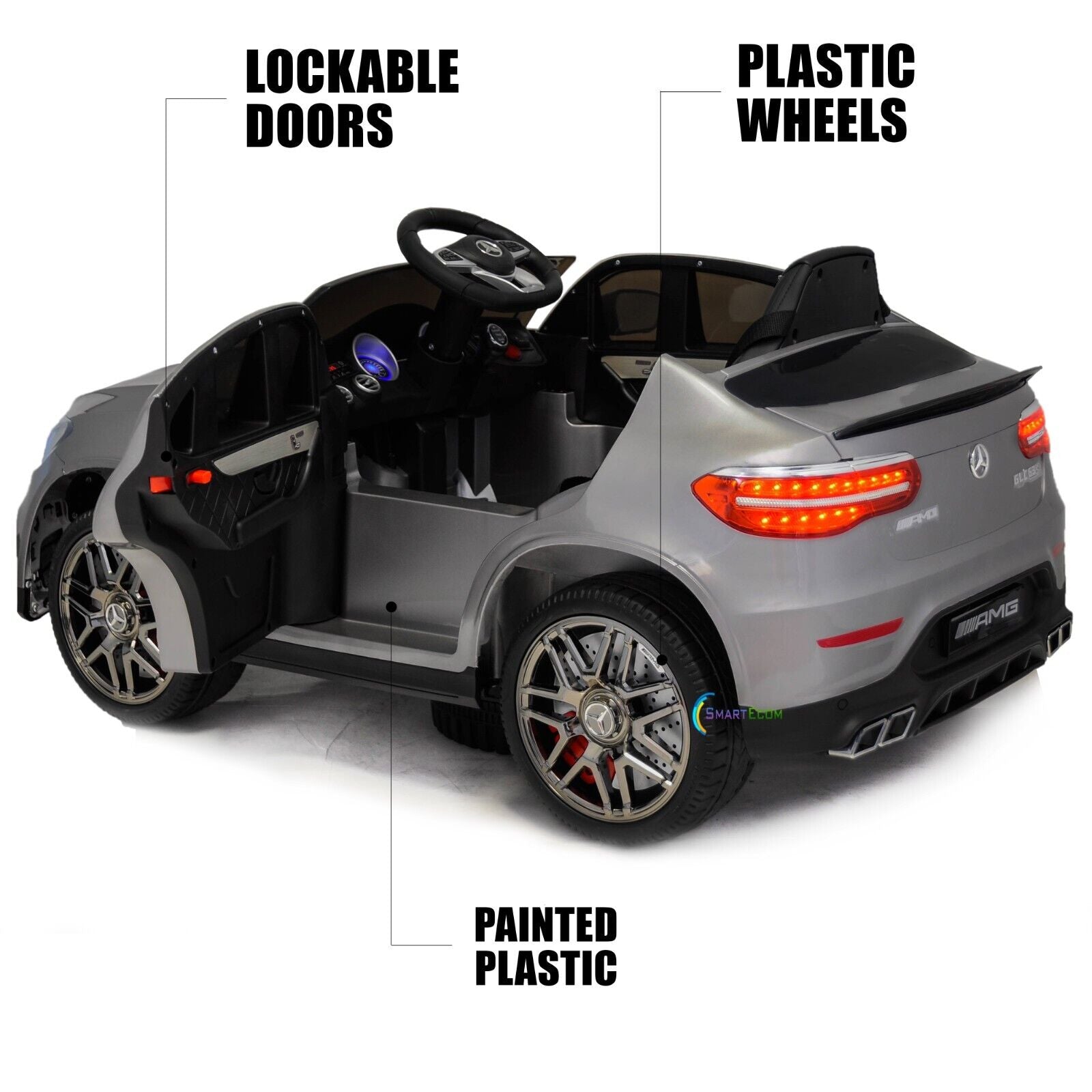 Licensed Mercedes-Benz 12V One Seater Car with R/C and MP3 - Available in Multiple Colors