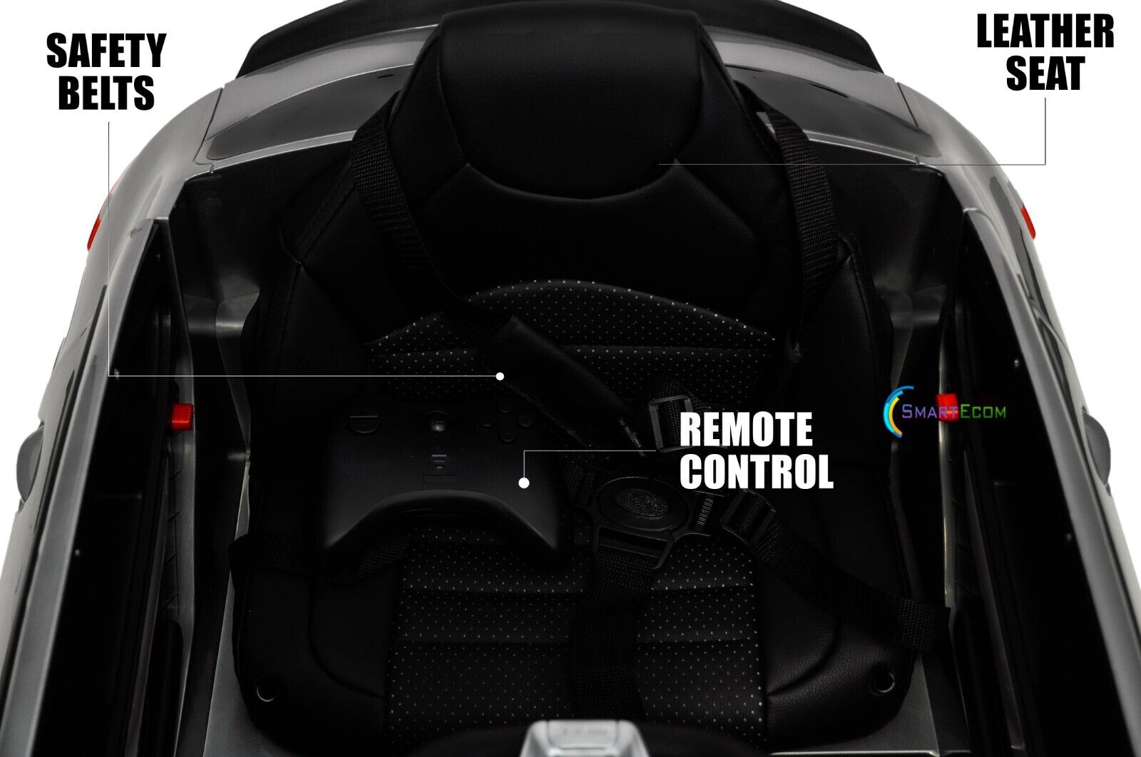 Licensed Mercedes-Benz 12V One Seater Car with R/C and MP3 - Available in Multiple Colors