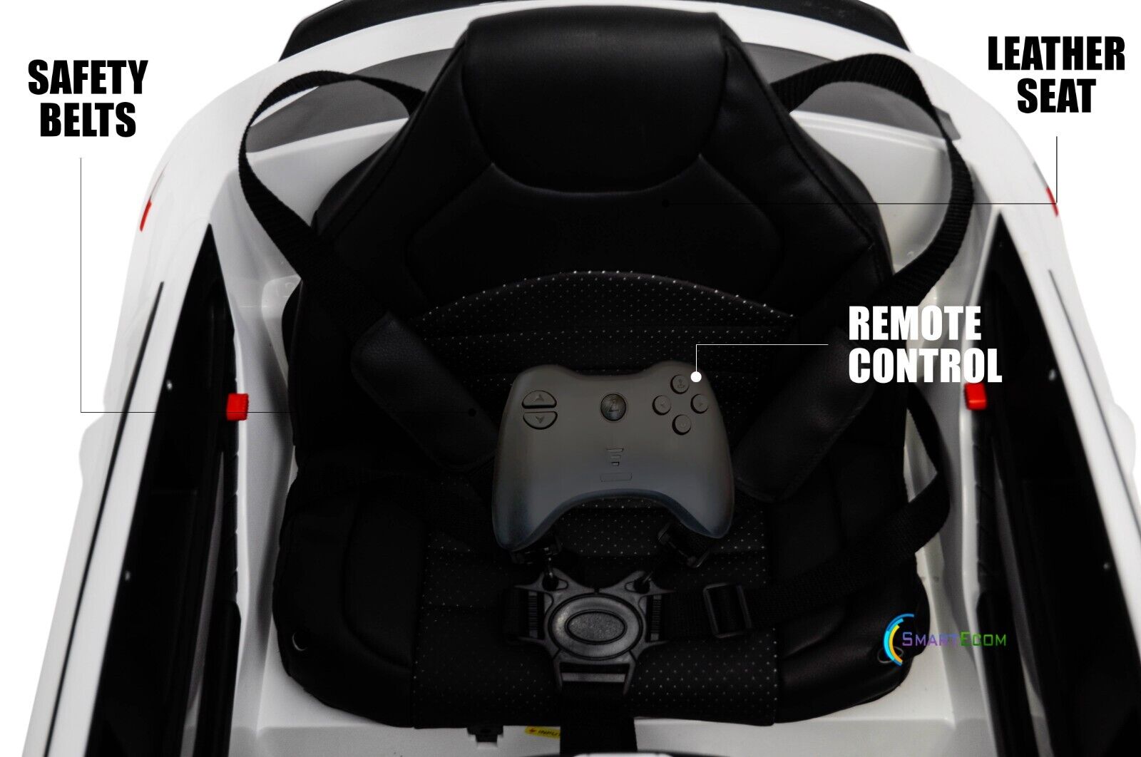 Licensed Mercedes-Benz 12V One Seater Car with R/C and MP3 - Available in Multiple Colors