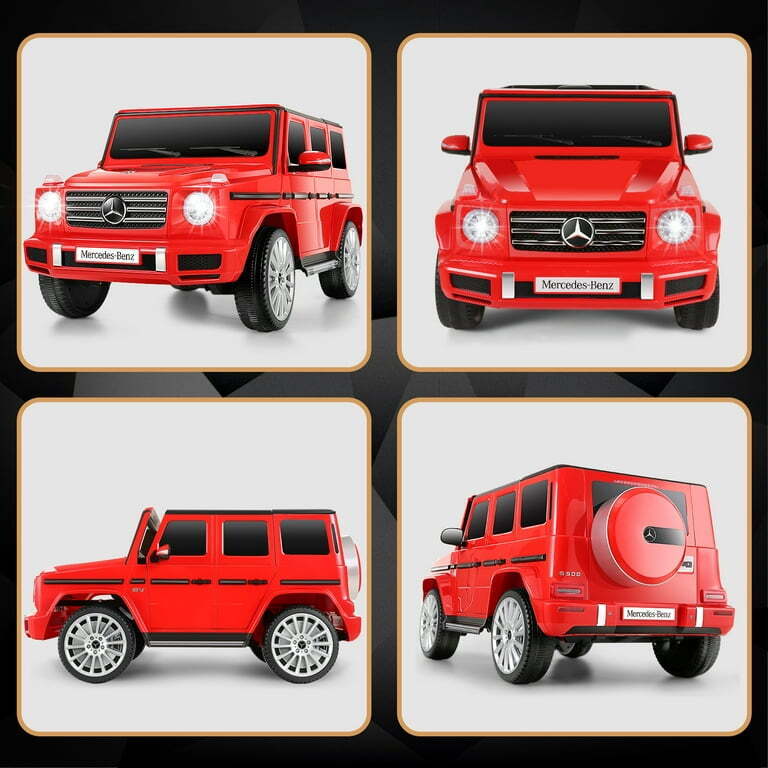 Licensed 4WD Mercedes-Benz Ride On Car for Kids with Remote Control and LED Lights
