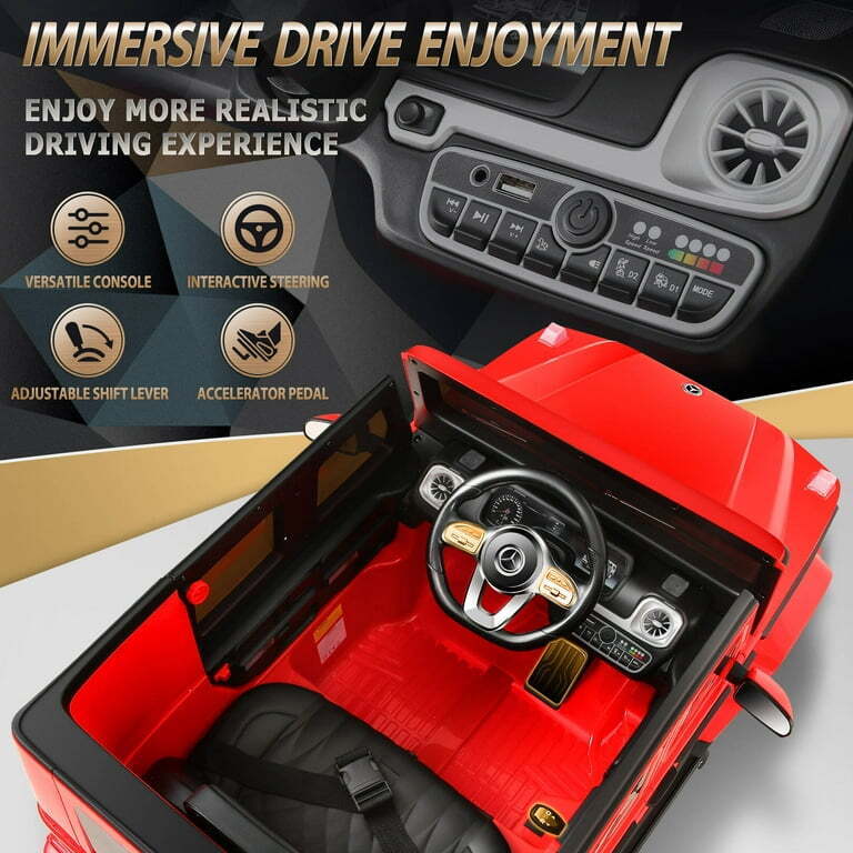 Licensed 4WD Mercedes-Benz Ride On Car for Kids with Remote Control and LED Lights