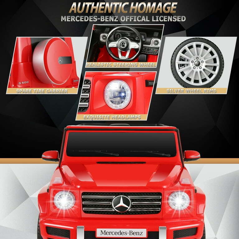Licensed Mercedes-Benz Ride On Car for Kids with Remote Control - 4 Wheels SUV Toy Truck (12V)