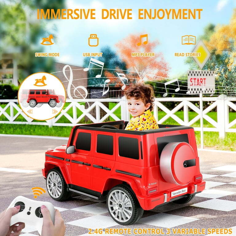 Licensed Mercedes-Benz SUV Electric Ride-On Car for Kids with Remote Control - 12V