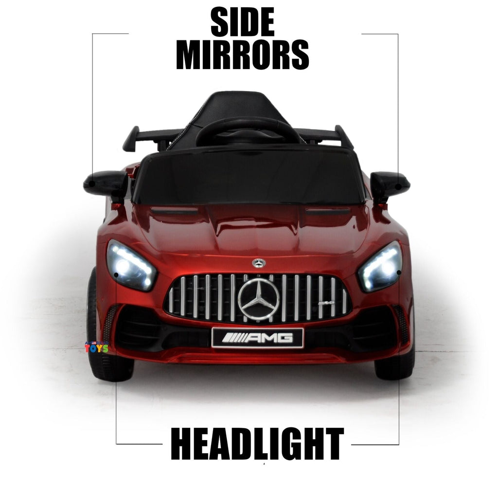 Licensed Mercedes-Benz 12V Ride-On Car with RC Control, MP3 Player, and Multiple Color Options for Kids