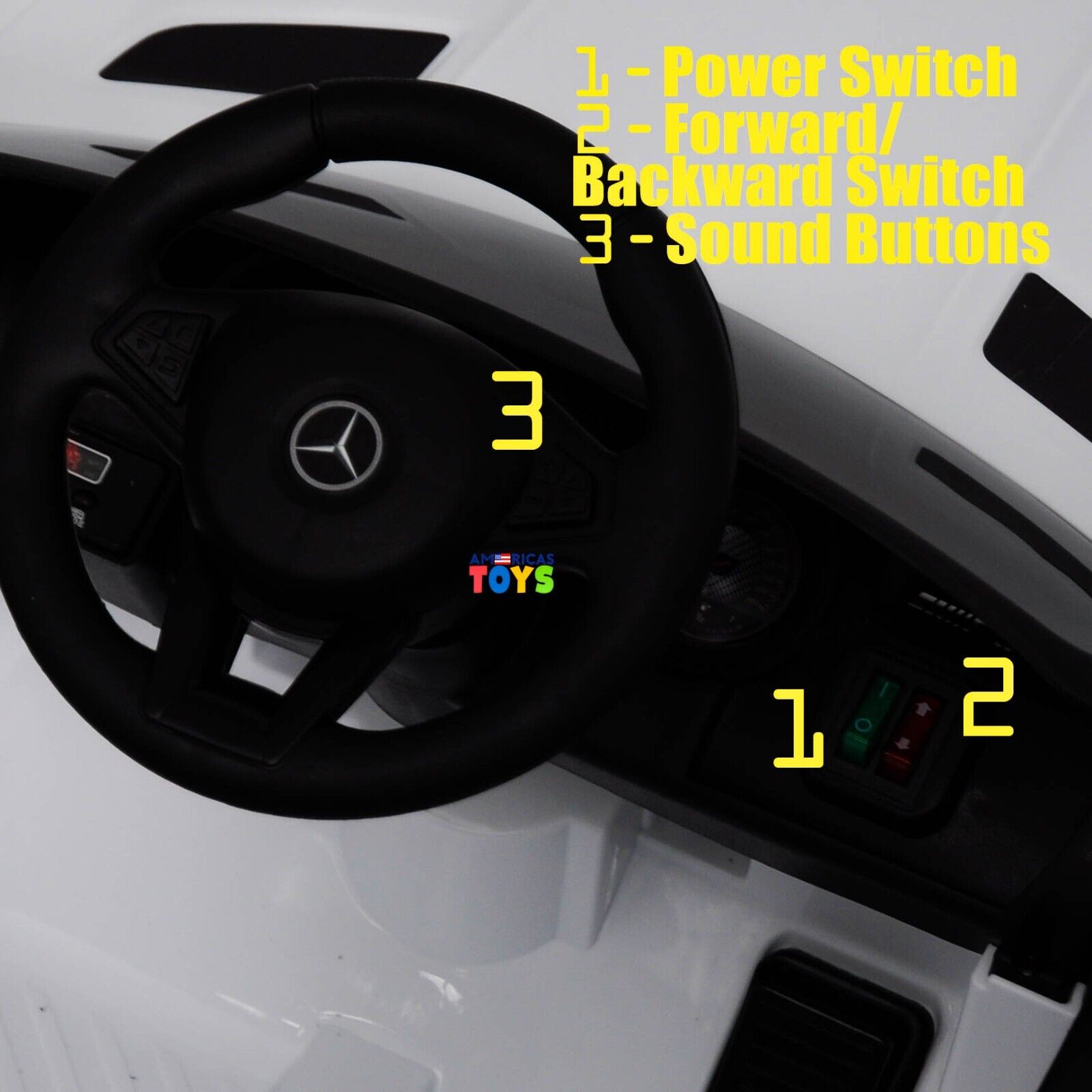 Licensed Mercedes-Benz 12V Ride-On Car with RC Control, MP3 Player, and Multiple Color Options for Kids
