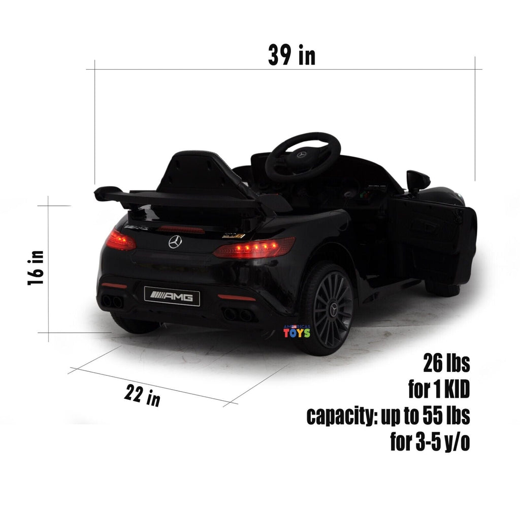 Licensed Mercedes-Benz 12V Ride-On Car with RC Control, MP3 Player, and Multiple Color Options for Kids