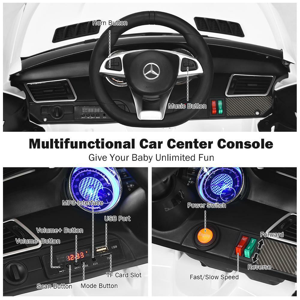 Licensed Mercedes Benz Electric Ride-On Car for Kids with MP3 and Remote Control