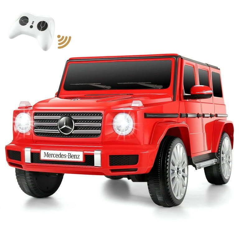 Licensed Mercedes-Benz G500 12V Ride-On Car with Remote Control and AUX/USB Connectivity for Kids