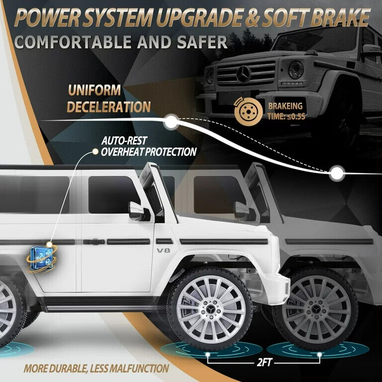 Mercedes-Benz G500 4WD Battery Powered Ride-On Car for Kids - Officially Licensed and Brand New