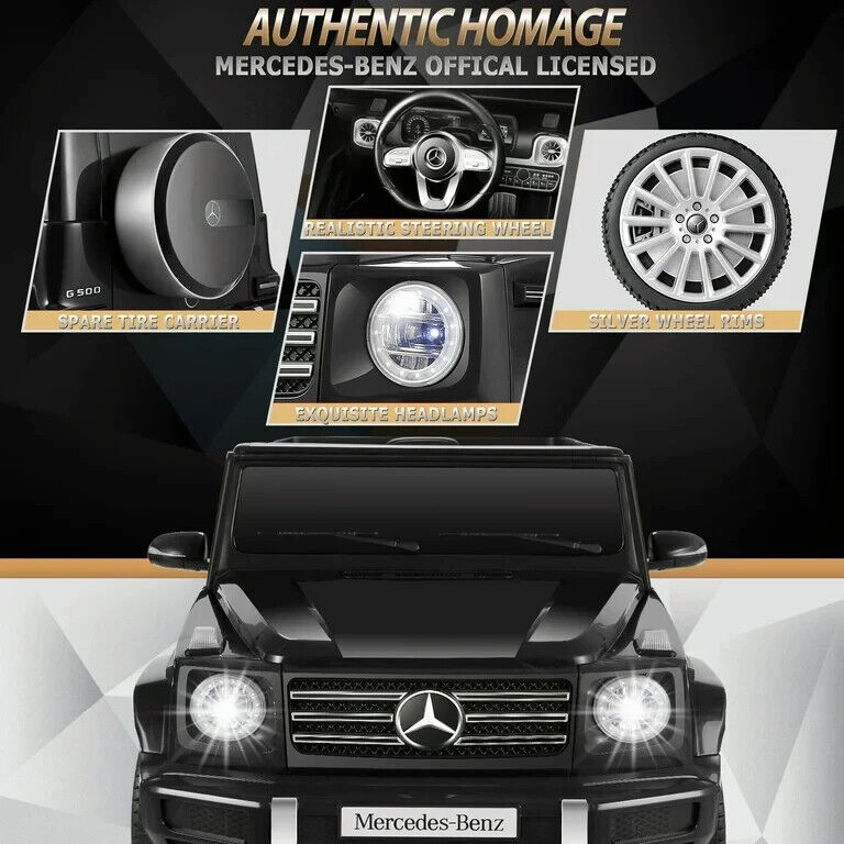 Mercedes Benz G500 Electric Ride-On Toy Car for Kids - 12V Battery Powered Luxury Vehicle
