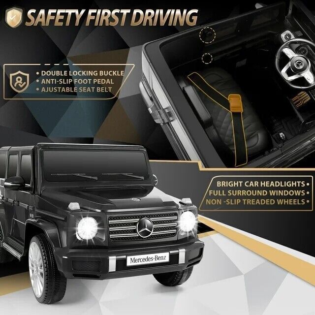 Licensed Mercedes-Benz G500 12V Battery Powered Ride On Car with Remote Control for Kids