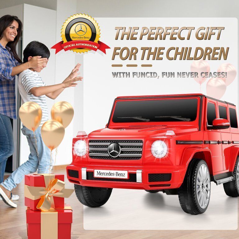 Licensed Mercedes-Benz G500 4WD Kids Ride-On Car with Remote Control and MP3 Player