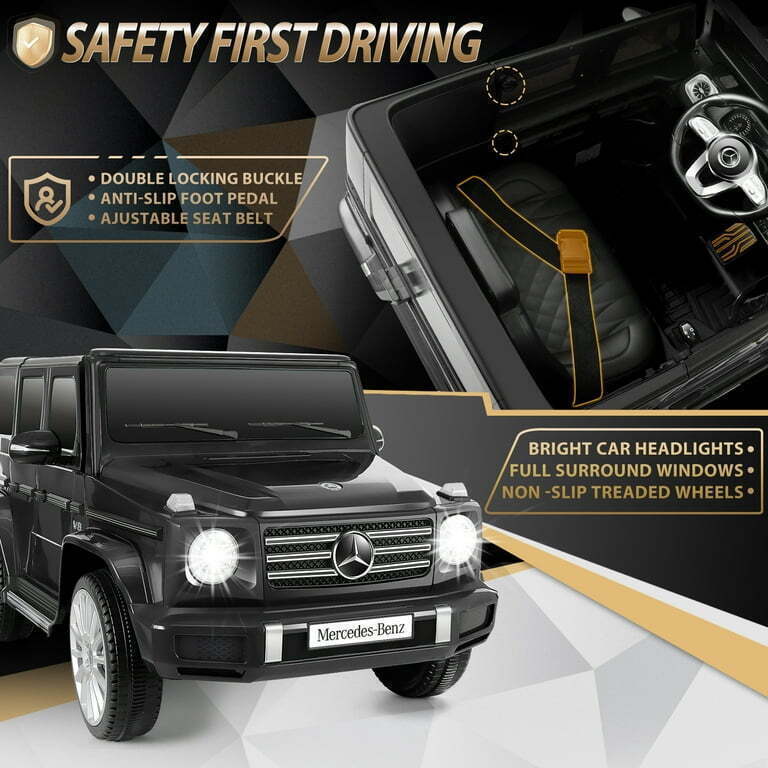 Licensed Mercedes-Benz G500 4WD Kids Ride-On Car with Remote Control and MP3 Player