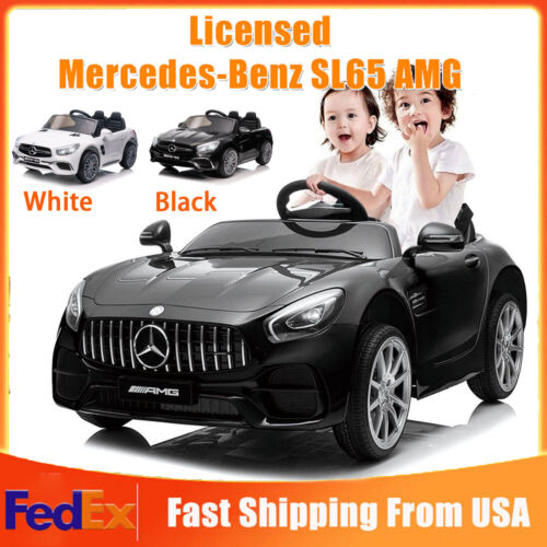 Licensed Mercedes Benz Kids Ride On Car with Remote Control - 12V Electric Battery Powered