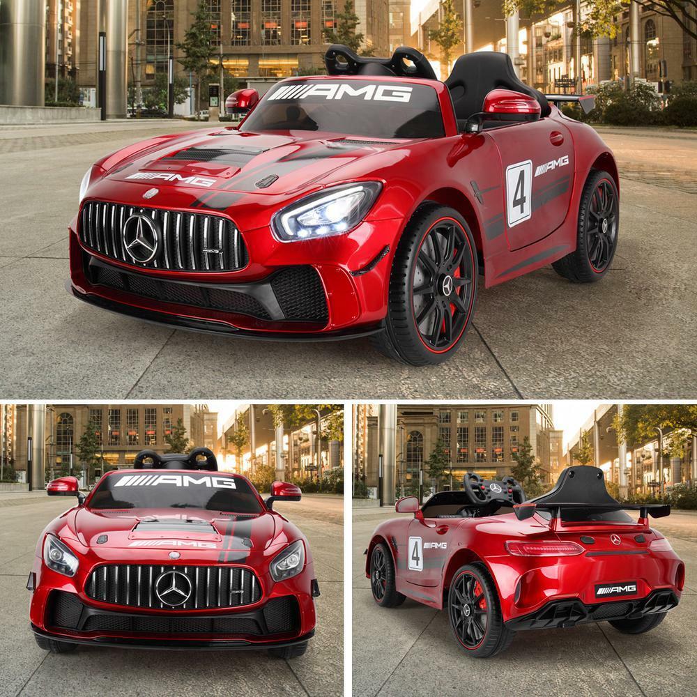 Licensed Mercedes Benz Kids Ride-On Car with Remote Control - Red