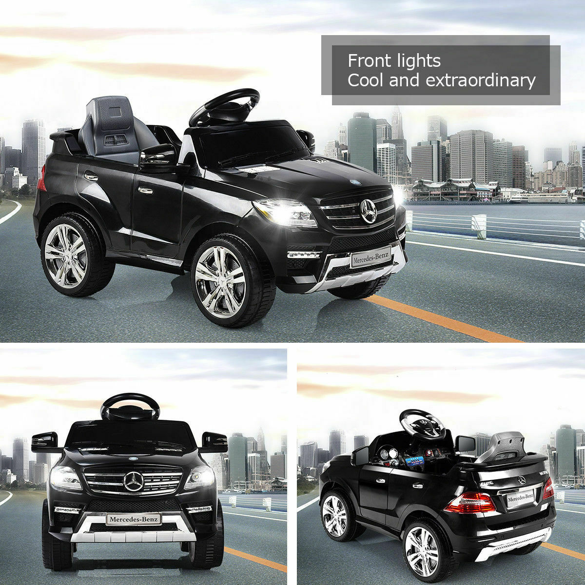 Licensed Mercedes Benz ML350 6V Electric Ride On Car with MP3 and Remote Control for Kids