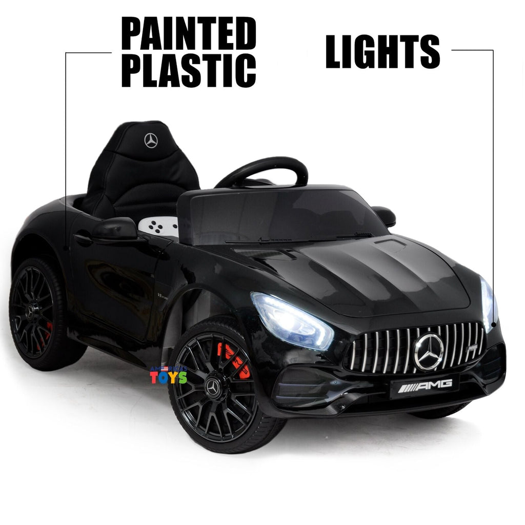 Licensed Mercedes-Benz Remote Control Car for Kids with Leather Seat in Multiple Colors