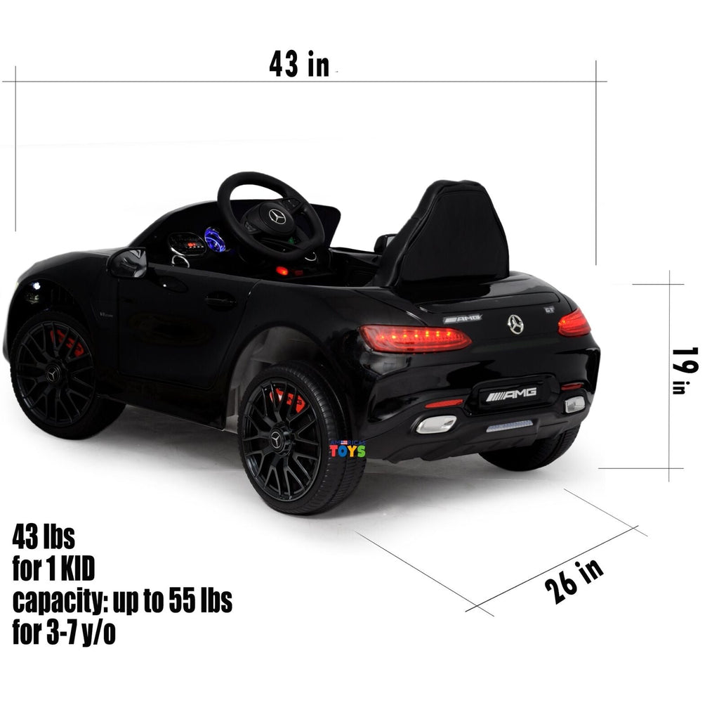 Licensed Mercedes-Benz Remote Control Car for Kids with Leather Seat in Multiple Colors