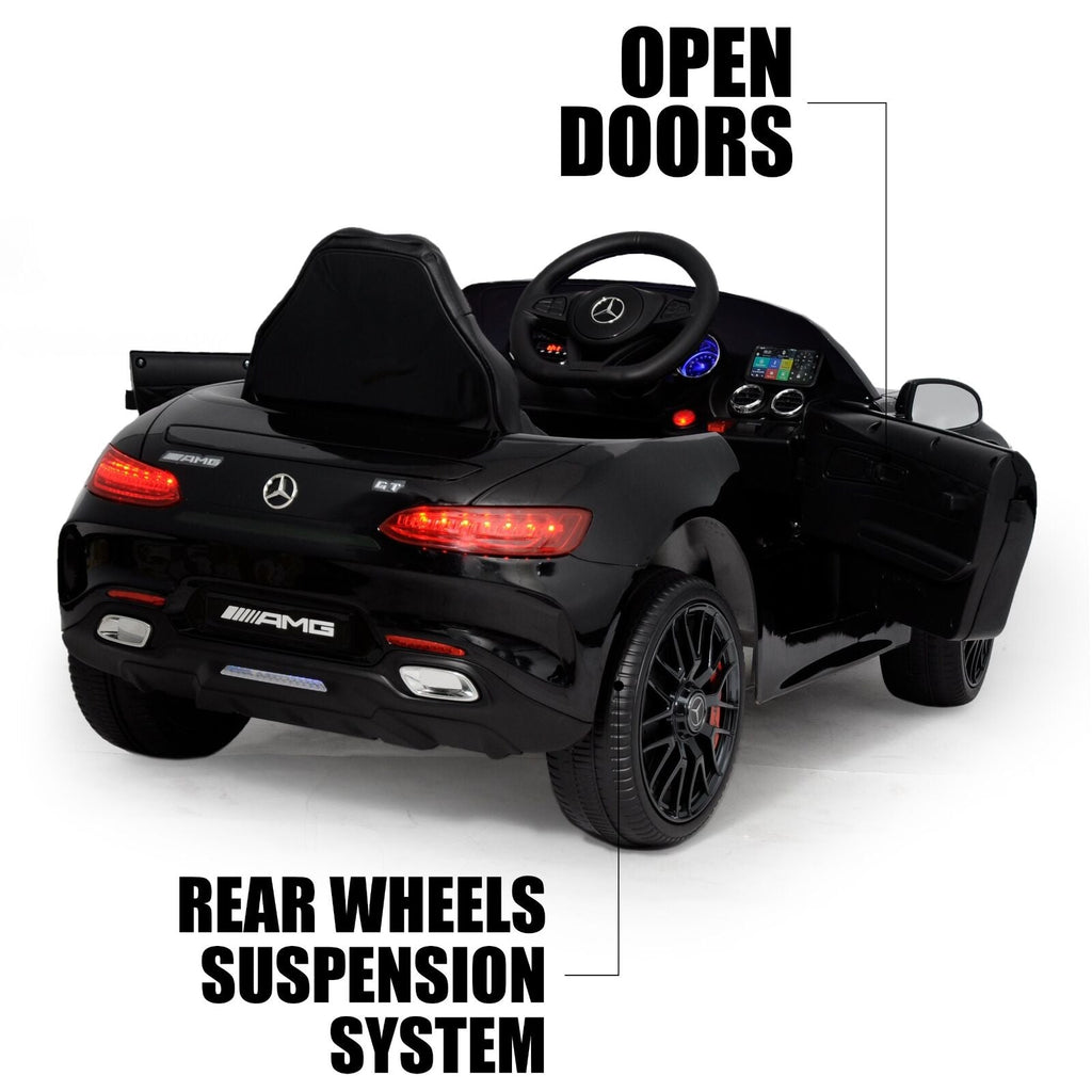 Licensed Mercedes-Benz Remote Control Car for Kids with Leather Seat in Multiple Colors