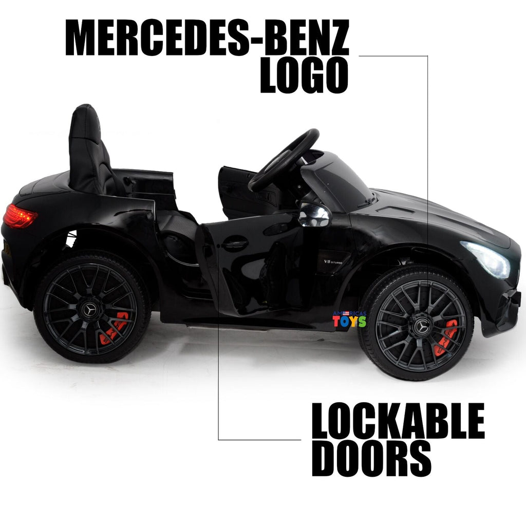 Licensed Mercedes-Benz Remote Control Car for Kids with Leather Seat in Multiple Colors