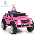 Licensed Pink Mercedes-Benz Kids Ride On Car with RC Control and Trunk