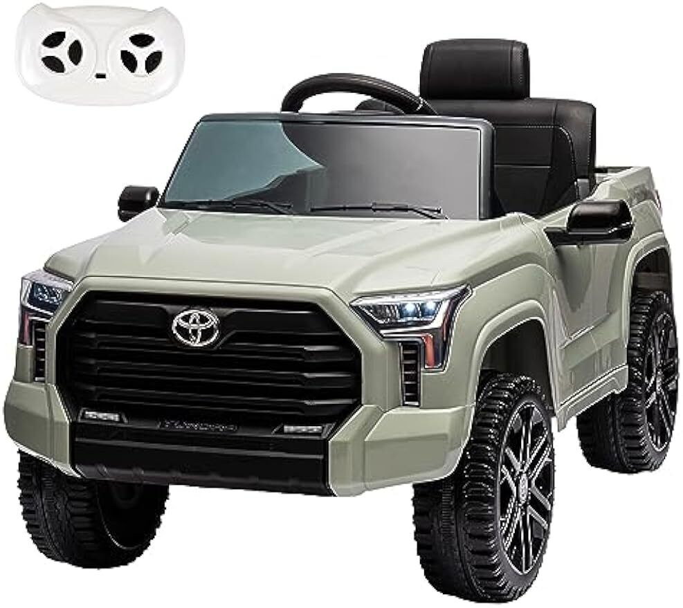 Licensed Toyota Tundra Pickup 12V Battery Powered Ride-On Truck for Kids