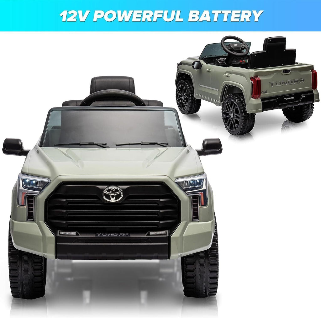 Licensed Toyota Tundra Pickup 12V Battery Powered Ride-On Truck for Kids