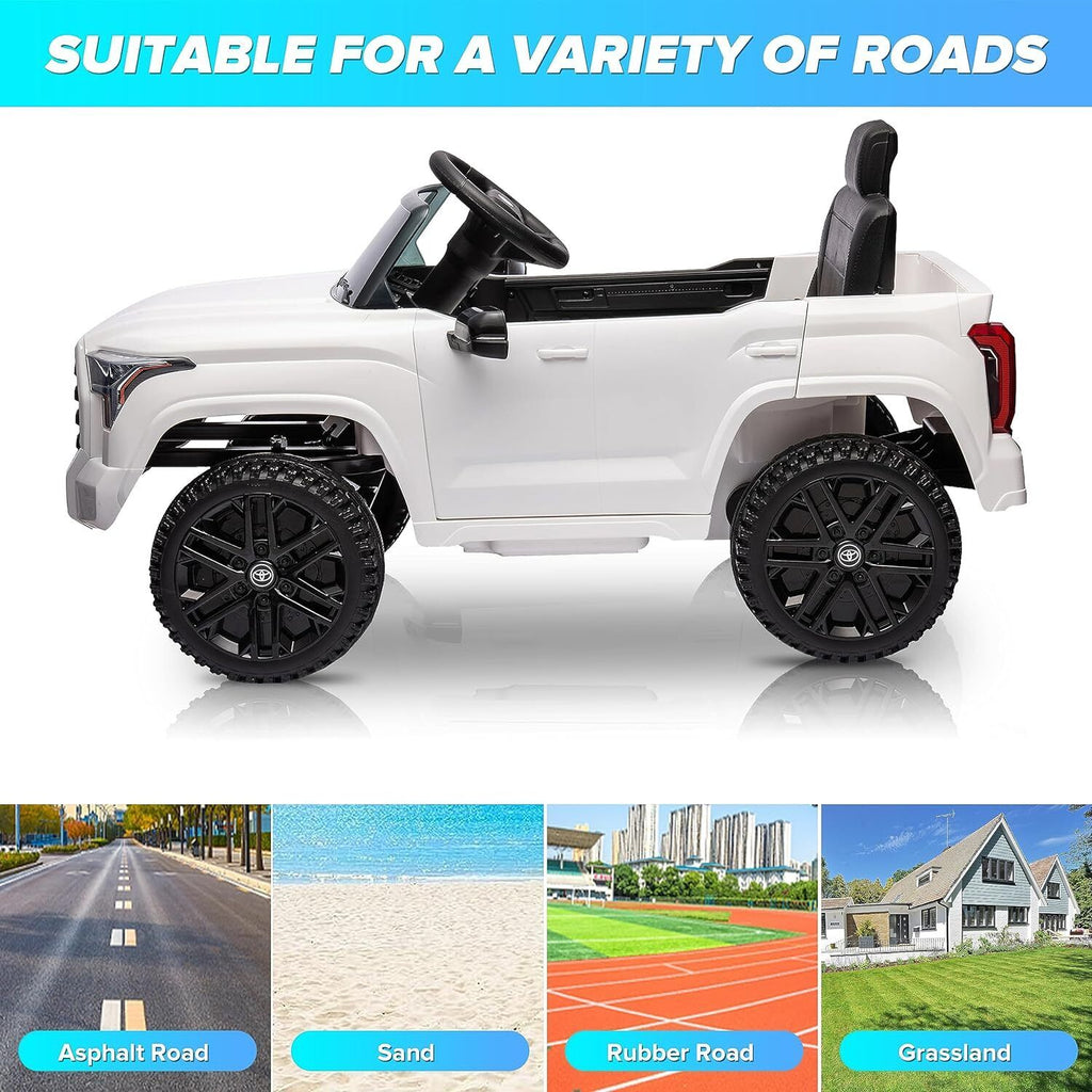 Licensed Toyota Tundra Pickup Electric Car for Kids - 12V 2-Seater Ride On Truck