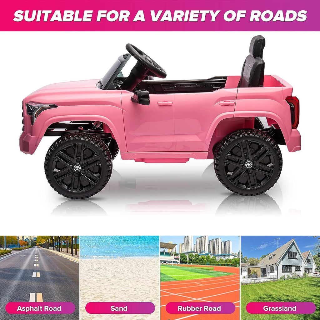 Licensed Toyota Tundra Pickup Electric Car for Kids - 12V 2-Seater Ride On Truck