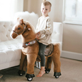 Little Riders' Dream: Mini Horse Toy for Kids Ages 3-5 (30.1 Inches Tall)