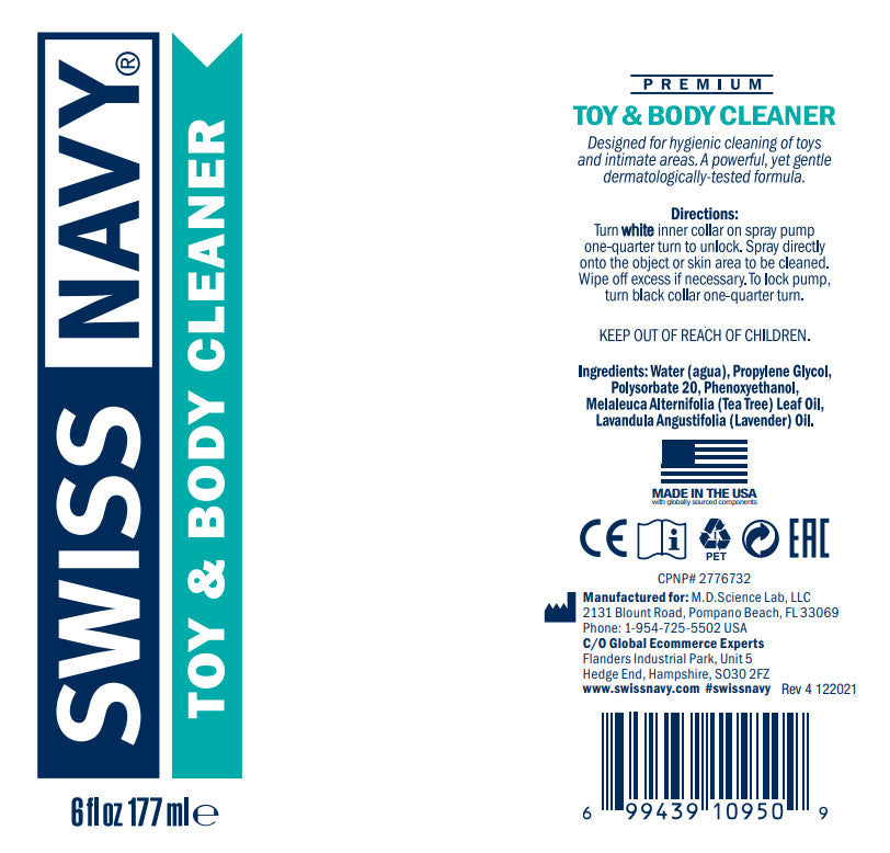 Swiss Navy Toy and Body Cleaner 7 Fl Oz / 207ml