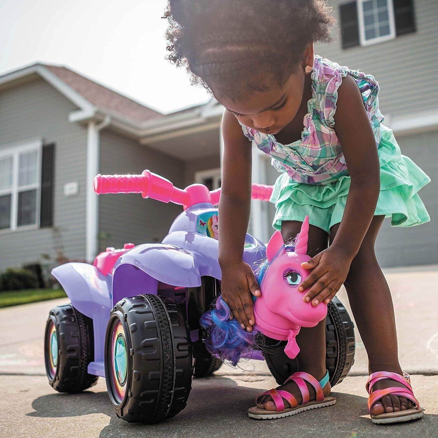 Magical Unicorn Ride-On for Toddlers - Suitable for Ages 1.5-3 - Supports up to 44 lbs - Easy and Fun to Ride