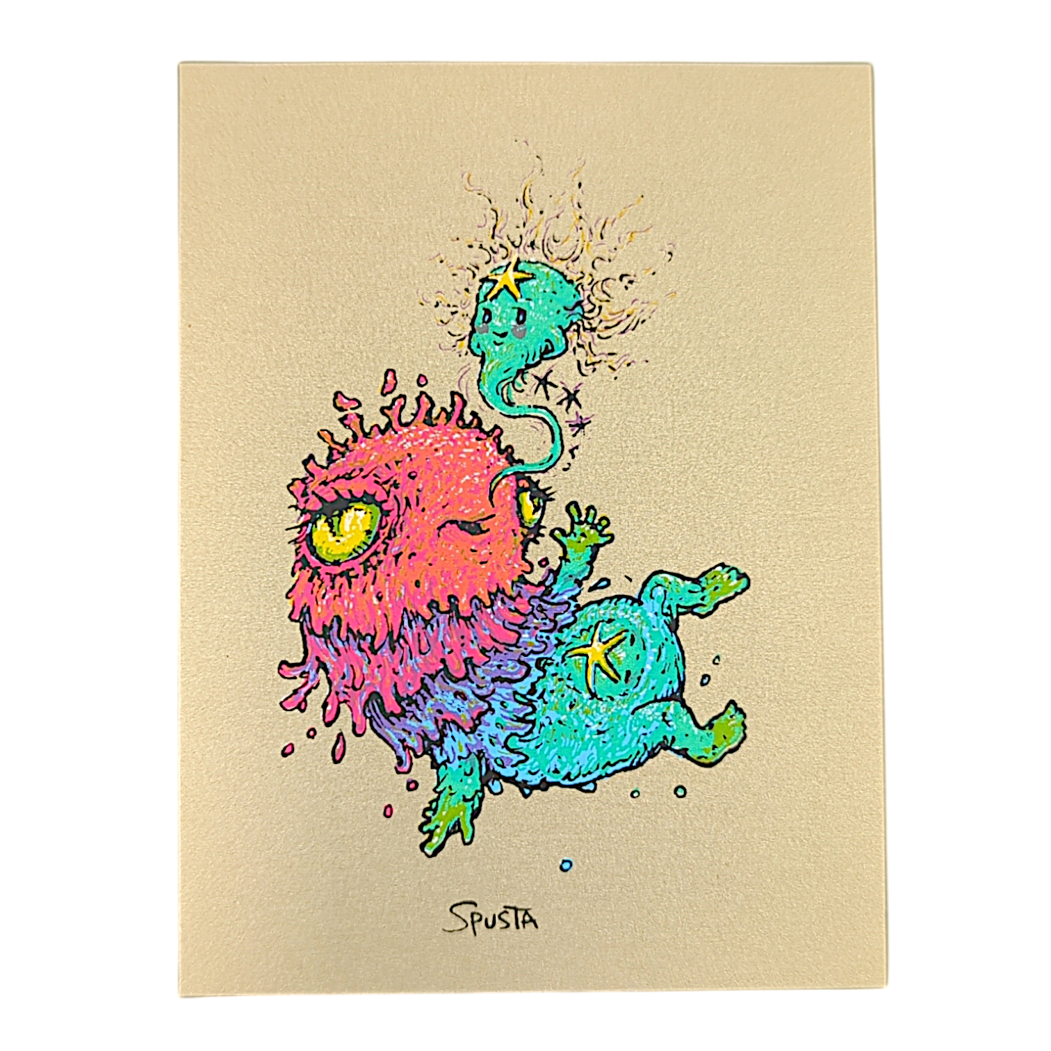 Marq Spusta Baby Creature (Listening Gold) Micro Print