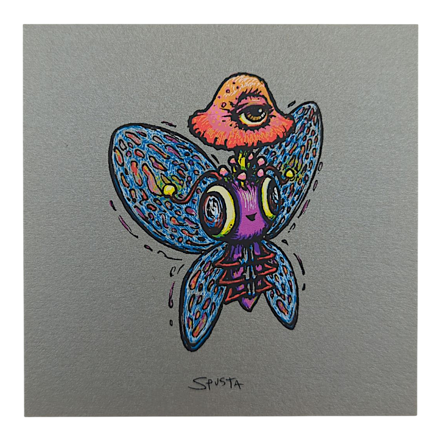 Marq Spusta Blurp (Silver Shimmer) Micro Print