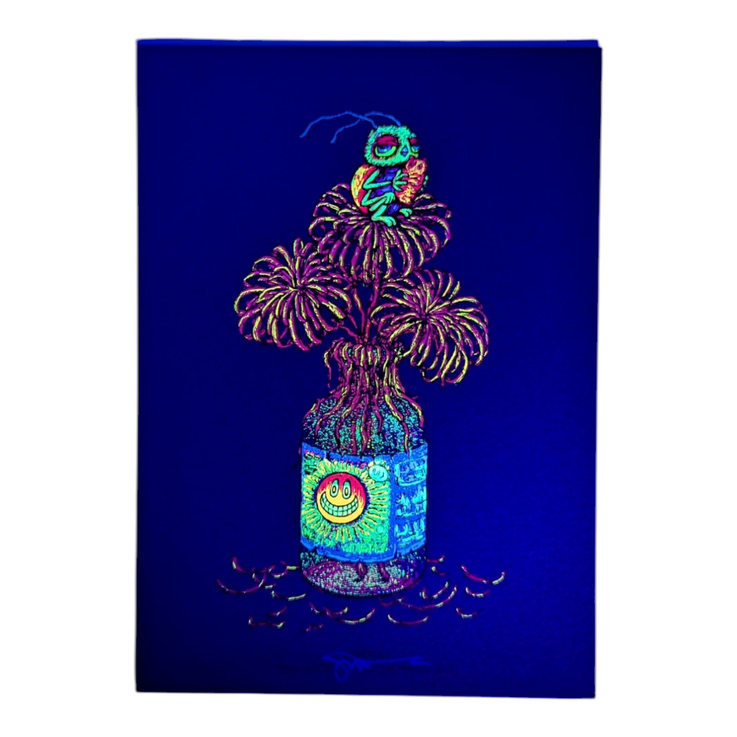 Marq Spusta "Bottled" (Navy Shimmer) Mini Print