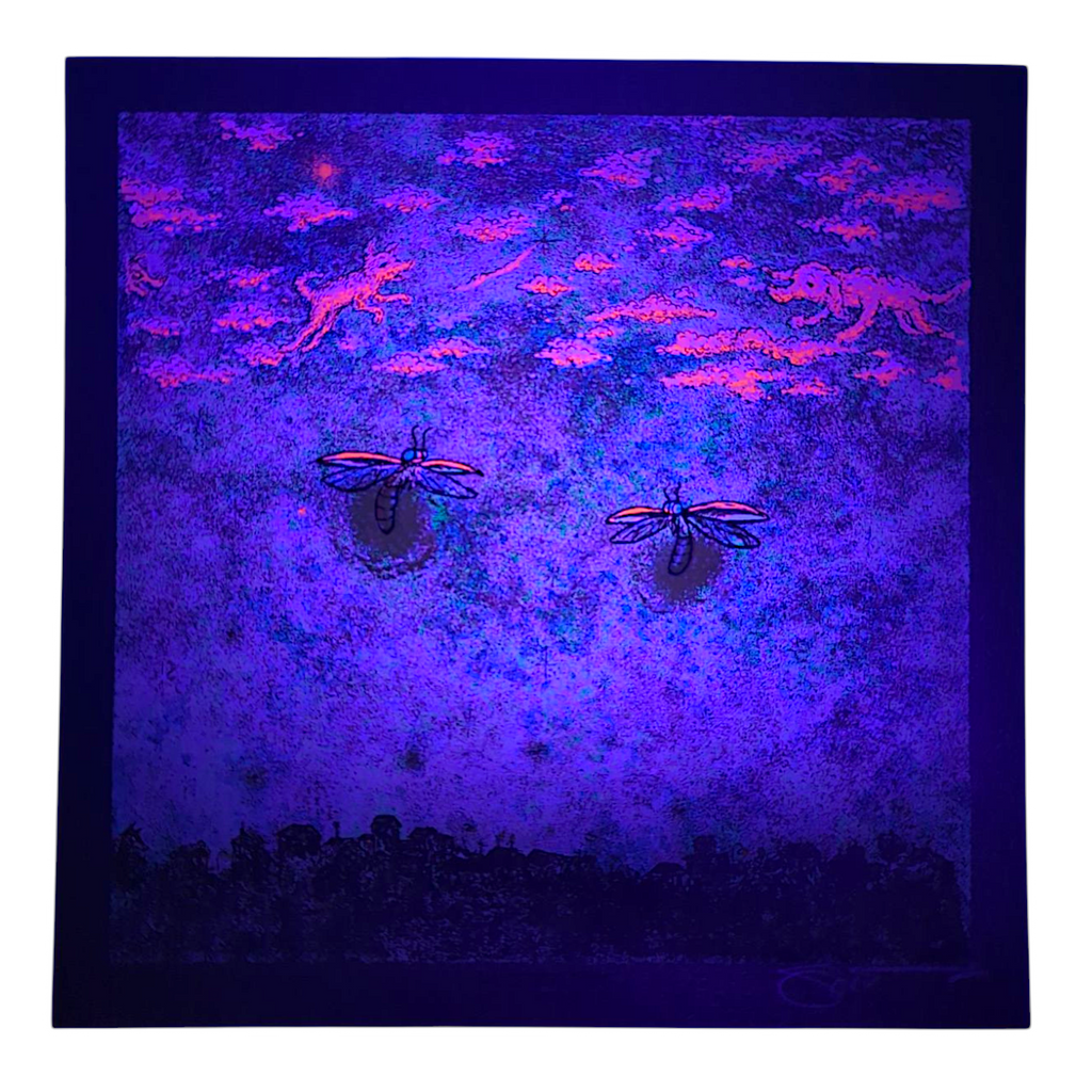 Marq Spusta "Cosmic Confidante" (Black) Mini Print