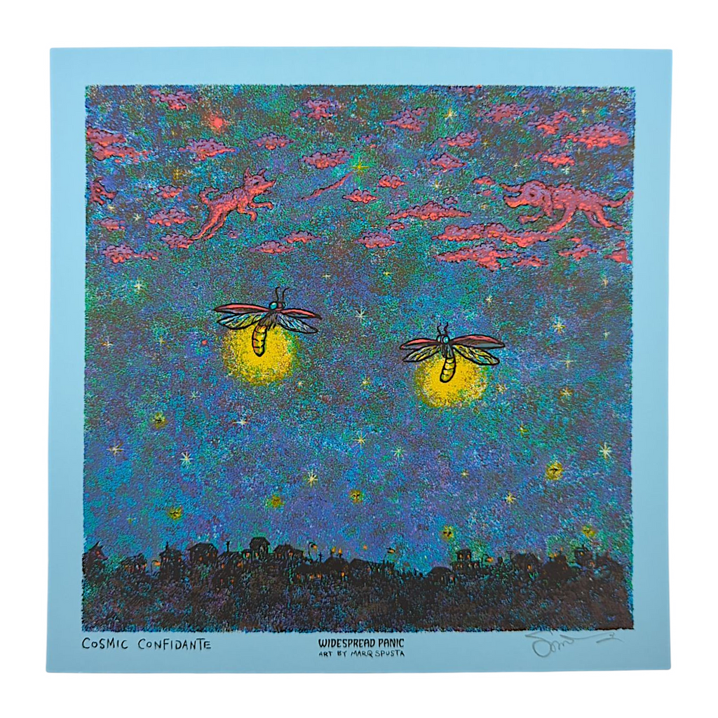 Marq Spusta "Cosmic Confidante" (Blue) Mini Print