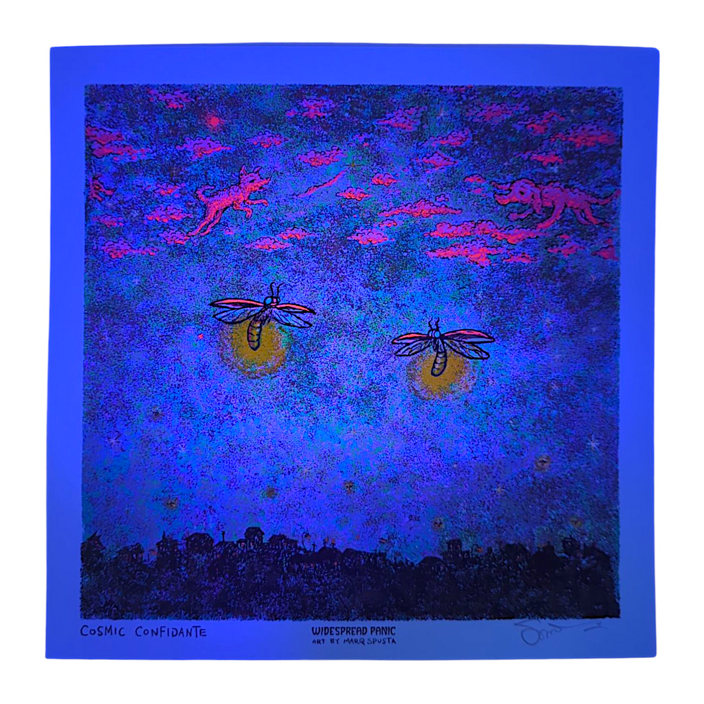 Marq Spusta "Cosmic Confidante" (Blue) Mini Print