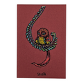 Marq Spusta Some Odd Birds (Cranberry Shimmer) Micro Print