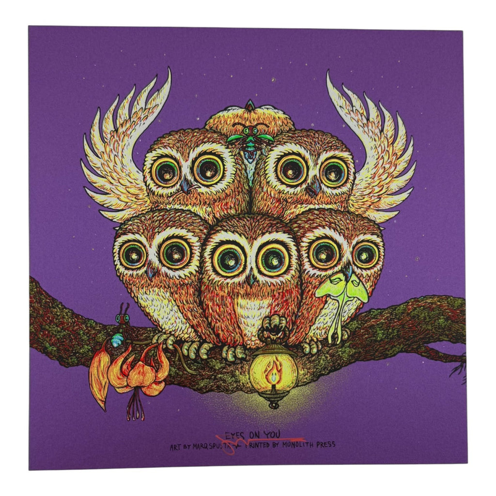 Marq Spusta "Eyes On You" (Sticky Purple) Mini Print