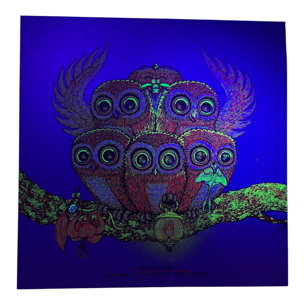 Marq Spusta "Eyes On You" (Sticky Purple) Mini Print